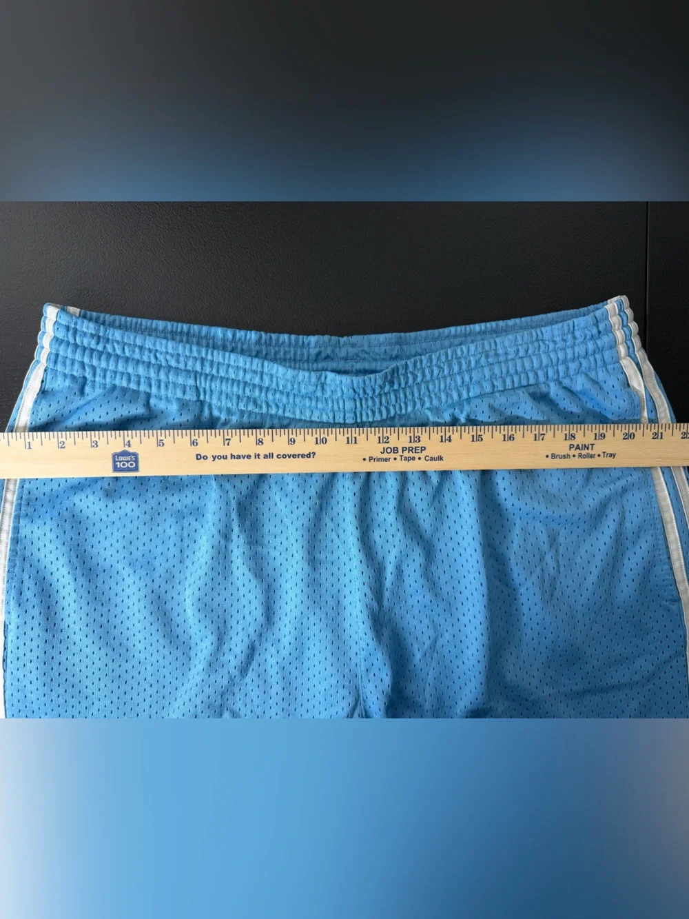 Adidas Basketball Mesh Baggy Shorts men's XL Carolina Blue Vintage 90s y2k